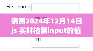 深入解析，2024年12月14日JavaScript实时检测Input值的性能与体验优化