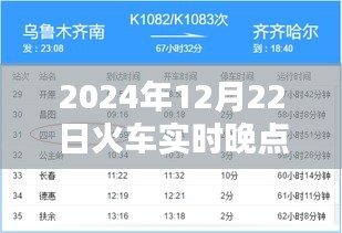 2024年12月22日火车实时晚点预测，深度分析与个人观察