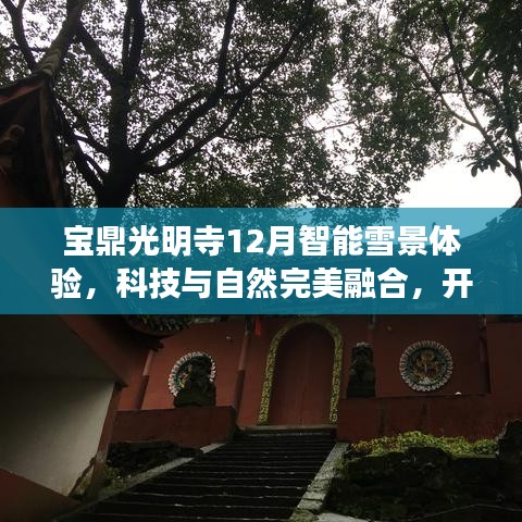 宝鼎光明寺智能雪景体验，科技与自然融合，开启冬日禅意之旅