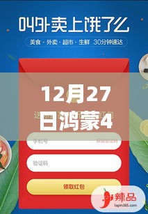 12月27日鸿蒙系统外卖实时显示功能更新