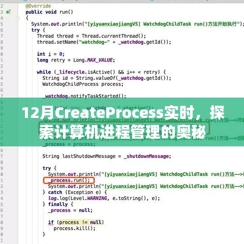 探索计算机进程管理奥秘，实时CreateProcess实践指南