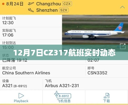 CZ317航班12月7日实时动态查询