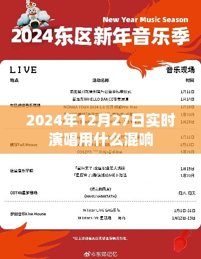 2024年实时演唱混响选择指南