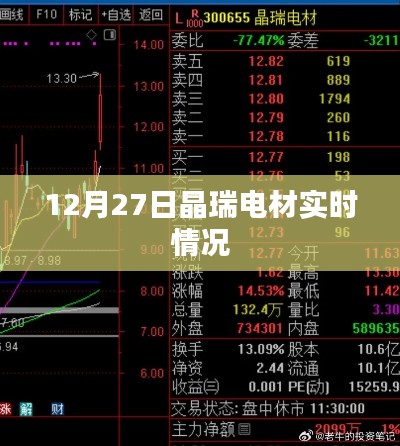 晶瑞电材最新实时动态，12月27日更新