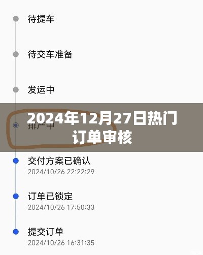 热门订单审核，揭秘背后的故事 或 重磅！订单审核背后的秘密 或 揭秘热门订单审核流程 或 最新订单审核动态，揭秘细节。