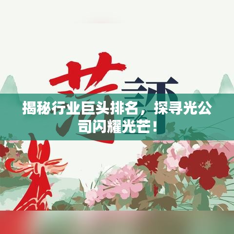 揭秘行业巨头排名，探寻光公司闪耀光芒！