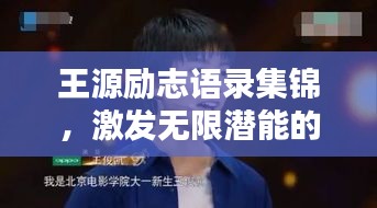 王源励志语录集锦，激发无限潜能的画语力量