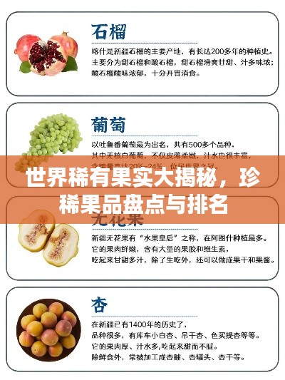 世界稀有果实大揭秘，珍稀果品盘点与排名