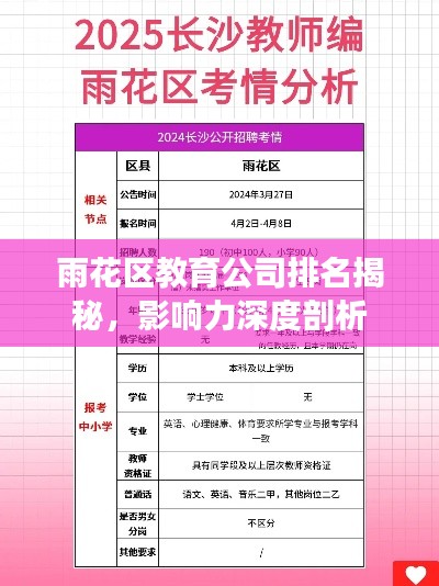 雨花区教育公司排名揭秘，影响力深度剖析