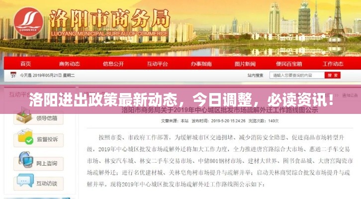 洛阳进出政策最新动态，今日调整，必读资讯！