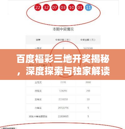 百度福彩三地开奖揭秘，深度探索与独家解读