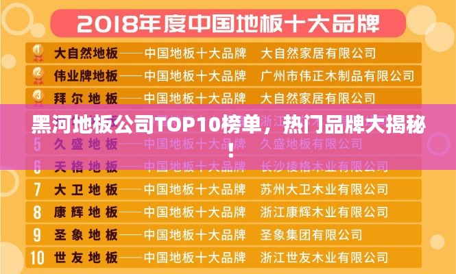 黑河地板公司TOP10榜单，热门品牌大揭秘！